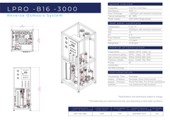 LPRO - B16 - 3000 Complete Industrial RO unit 500lts/hr Production incl 2 x ULP 4040 Membranes - H2O Warehouse