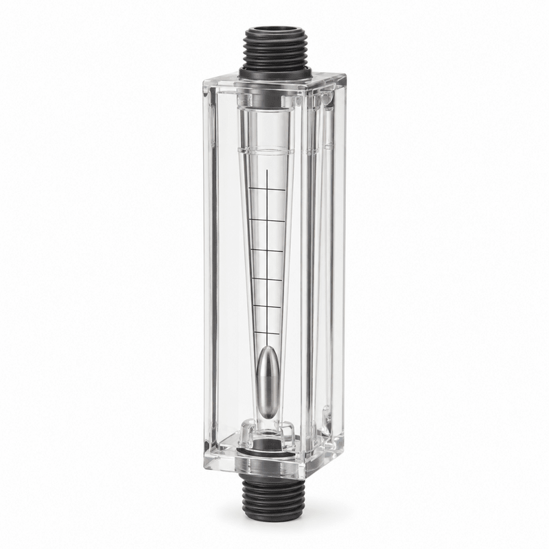 LZM-15Z1 Panel-Mount Water Rotameter – 0.5-4 L/min, ½″ BSP Male, No Regulating Valve - H2O Warehouse