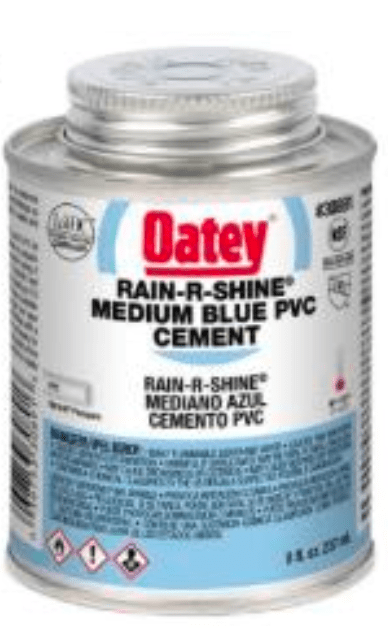 OATEY HEAVY DUTY PVC CEMENT - CLEAR OR BLUE LAVA | High - Strength Solvent Cement - H2O Warehouse