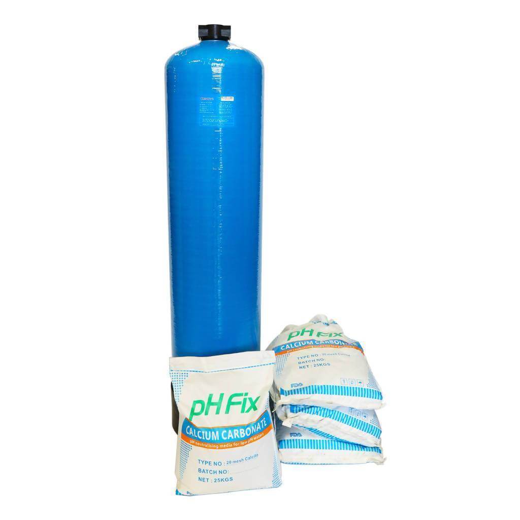 pH Correction Water Filter For Borehole & Wellpoint Water With FRP 13x54 & pH Fix Media, NSF Certified, Up To 1200 Litres Per Hour-Water Filter-H2O Warehouse
