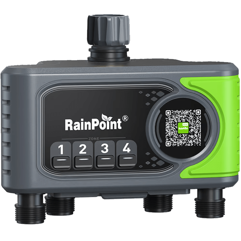 RainPoint Smart 4-Zone Irrigation Tap Timer - HTV405FRF - H2O Warehouse