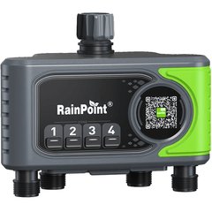 RainPoint Smart 4-Zone Irrigation Tap Timer - HTV405FRF - H2O Warehouse