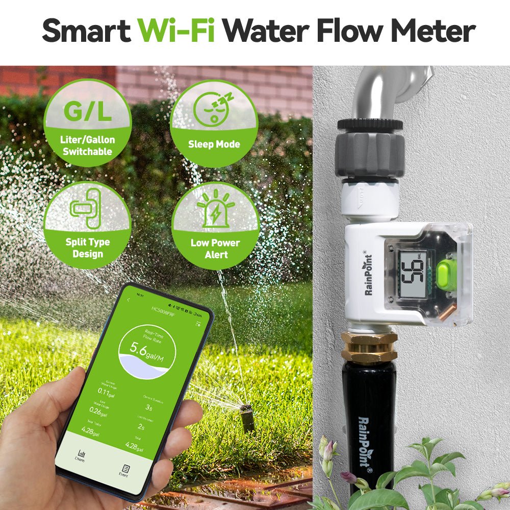 RainPoint Smart Water Flow Meter - H2O Warehouse
