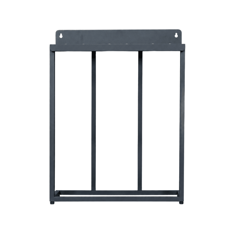 Triple Stainless Steel Floor Standing Frame for 10" & 20" Big Blue Filter Housing | SS Black Powder Coated - H2O Warehouse