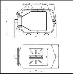 Vega H024 Horizontal Bladder Pressure Tank | 24 L - H2O Warehouse