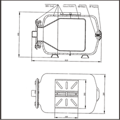 Vega H060 Horizontal Bladder Pressure Tank | 60 L - H2O Warehouse