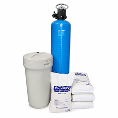 Water Softener FRP Vessel 13×54 – Manual Runxin F64A1 Head, Resin, Brine Tank & Salt - H2O Warehouse
